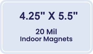 Magnet - 4.25x5.5 Round Corners - 20 mil