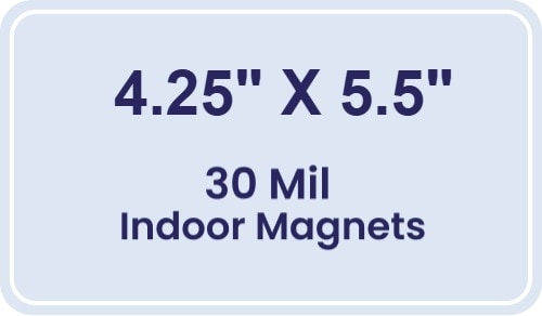 Magnet - 4.25x5.5 Round Corners - 30 Mil