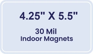 Magnet - 4.25x5.5 Round Corners - 30 Mil