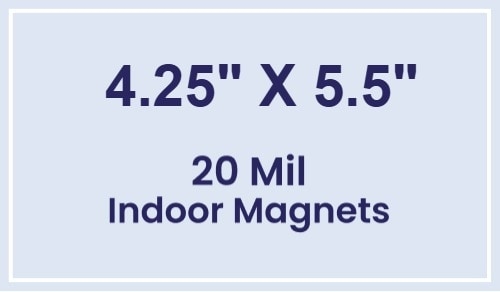 Magnets - 4.25x5.5 Square Corners - 20 mil - 4 Color Process