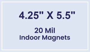 Magnets - 4.25x5.5 Square Corners - 20 mil - 4 Color Process