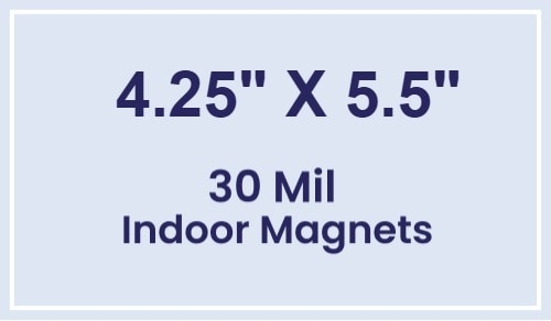 Magnet - 4.25x5.5 Square Corners - 30 Mil