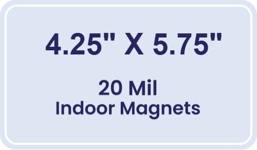 Magnet - 4.25x5.75 Round Corners - 20 mil