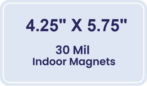 Magnet - 4.25x5.75 Round Corners - 30 Mil
