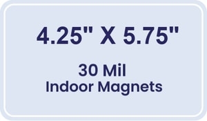 Magnet - 4.25x5.75 Round Corners - 30 Mil