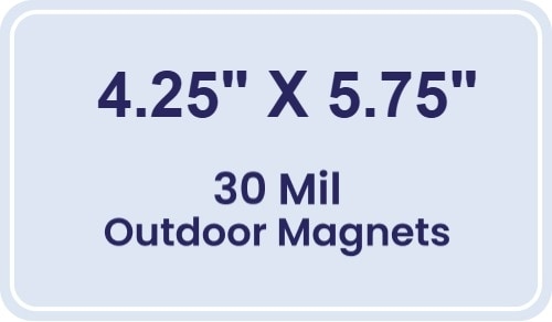 Magnet - 4.25x5.75 Round Corners - 30 Mil - Outdoor Safe