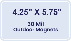 Magnet - 4.25x5.75 Round Corners - 30 Mil - Outdoor Safe