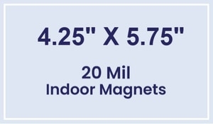 Magnets - 4.25x5.75 Square Corners - 20 mil - 4 Color Process