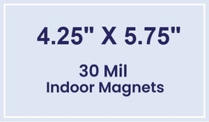 Magnet - 4.25x5.75 Square Corners - 30 Mil