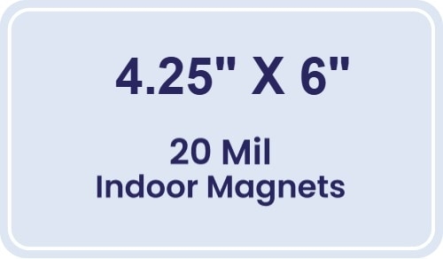 Magnet - 4.25x6 Round Corners - 20 mil