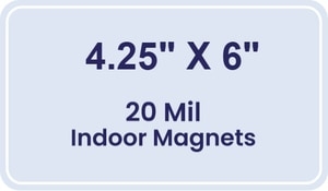 Magnet - 4.25x6 Round Corners - 20 mil
