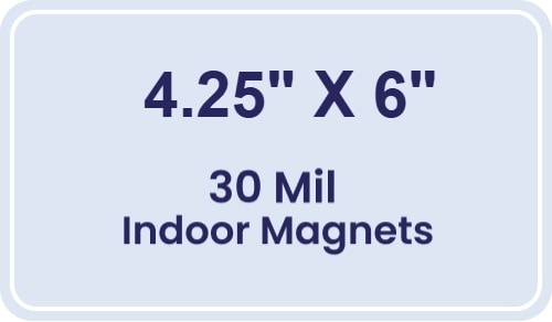 Magnet - 4.25x6 Round Corners - 30 Mil