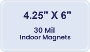 Magnet - 4.25x6 Round Corners - 30 Mil