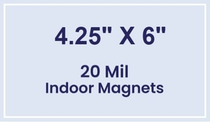 Magnets - 4.25x6 Square Corners - 20 mil - 4 Color Process