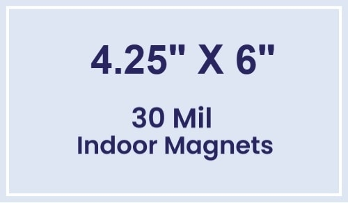 Magnet - 4.25x6 Square Corners - 30 Mil