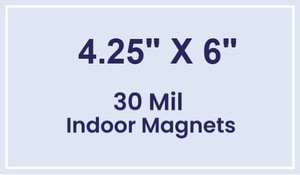 Magnet - 4.25x6 Square Corners - 30 Mil