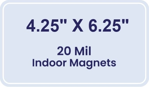 Magnet - 4.25x6.25 Round Corners - 20 mil