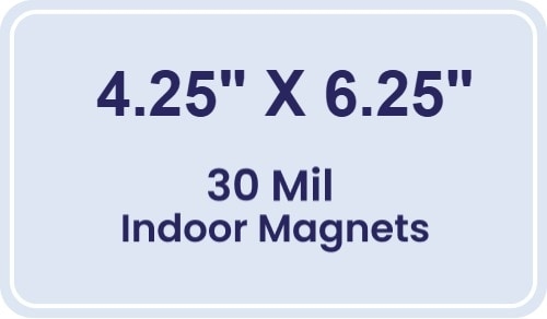 Magnet - 4.25x6.25 Round Corners - 30 Mil