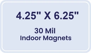 Magnet - 4.25x6.25 Round Corners - 30 Mil