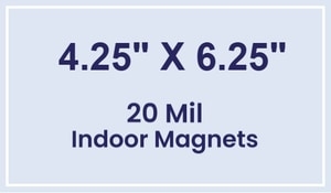 Magnet - 4.25x6.25 Square Corners - 20 Mil