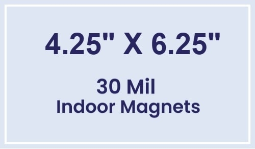 Magnet - 4.25x6.25 Square Corners - 30 Mil