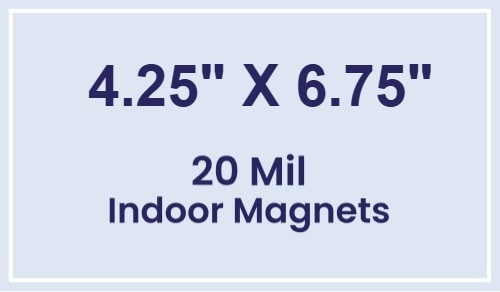 Magnet - 4.25x6.75 Square Corners - 20 Mil