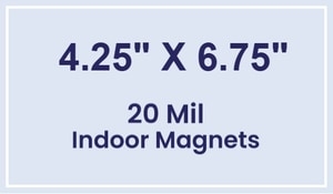 Magnet - 4.25x6.75 Square Corners - 20 Mil