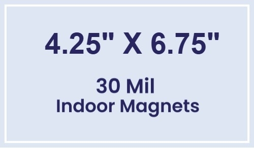 Magnet - 4.25x6.75 Square Corners - 30 Mil