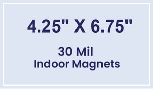 Magnet - 4.25x6.75 Square Corners - 30 Mil
