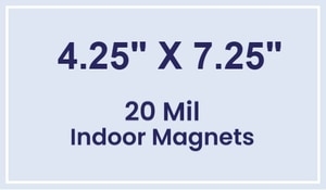 Magnet - 4.25x7.25 Square Corners - 20 Mil