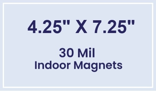 Magnet - 4.25x7.25 Square Corners - 30 Mil