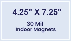 Magnet - 4.25x7.25 Square Corners - 30 Mil