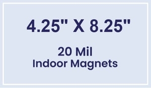 Magnets - 4.25x8.25 Square Corners - 20 mil - 4 Color Process