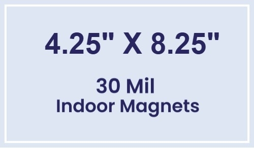 Magnet - 4.25x8.25 Square Corners - 30 Mil