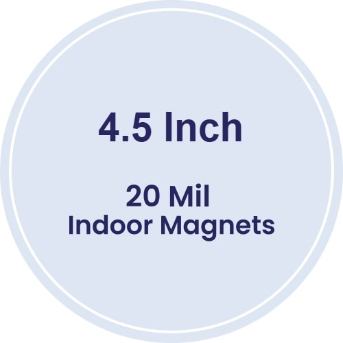Magnets - 4.5" Diameter Circle - 20 mil - 4 Color Process