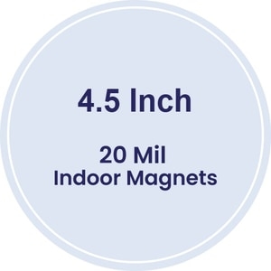 Magnets - 4.5" Diameter Circle - 20 mil - 4 Color Process