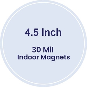 Magnet - 4.5" Diameter Circle - 30 Mil