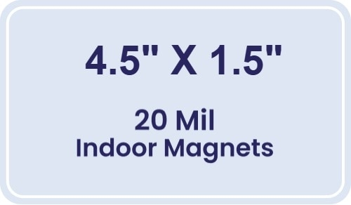 Magnet - 4.5x1.5 Round Corners - 20 mil
