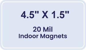 Magnet - 4.5x1.5 Round Corners - 20 mil