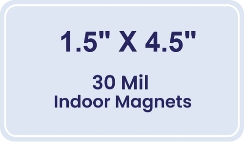 Magnet - 4.5x1.5 Round Corners - 30 Mil