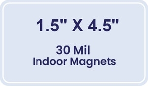 Magnet - 4.5x1.5 Round Corners - 30 Mil