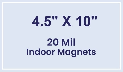 Magnets - 4.5x10 Square Corners - 20 Mil - 4 Color Process