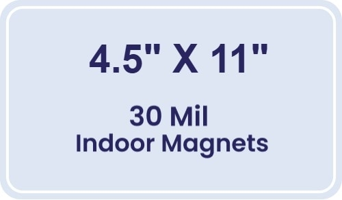 Magnet - 4.5x11 Round Corners - 30 Mil