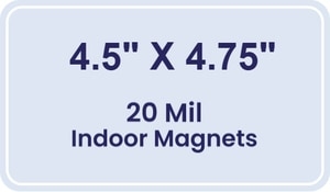 Magnet - 4.5x4.75 Round Corners - 20 Mil