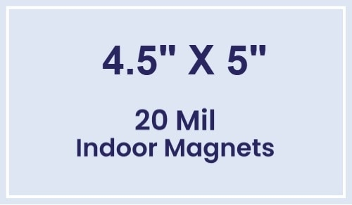 Magnets - 4.5x5 Square Corners - 20 Mil - 4 Color Process