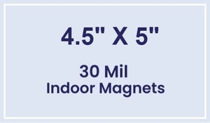 Magnet - 4.5x5 Square Corners - 30 Mil