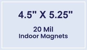 Magnets - 4.5x5.25 Square Corners - 20 Mil - 4 Color Process