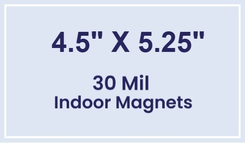 Magnet - 4.5x5.25 Square Corners - 30 Mil
