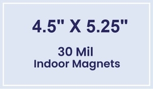 Magnet - 4.5x5.25 Square Corners - 30 Mil