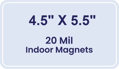 Magnet - 4.5x5.5 Round Corners - 20 Mil